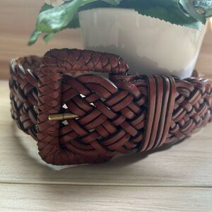 Vintage Clifford Willis Leather Braided Belt
